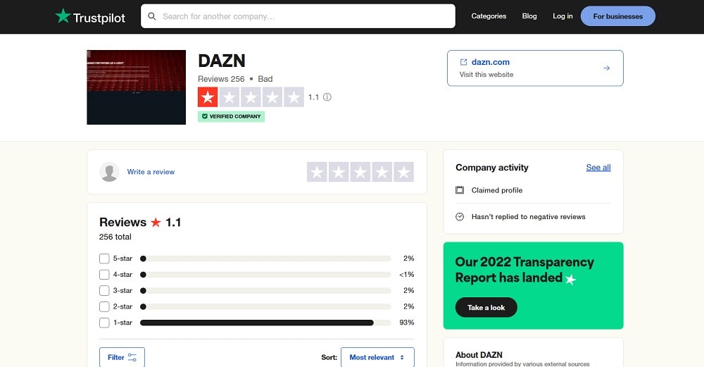 dazn servizio clienti 