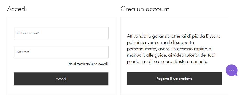 Dyson sito ufficiale