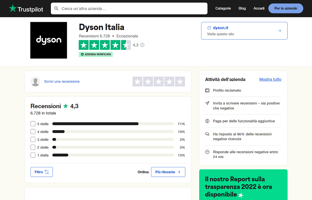 Dyson recensioni