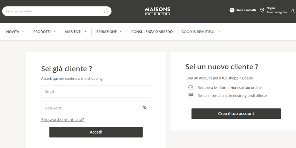 negozio maisons du monde  