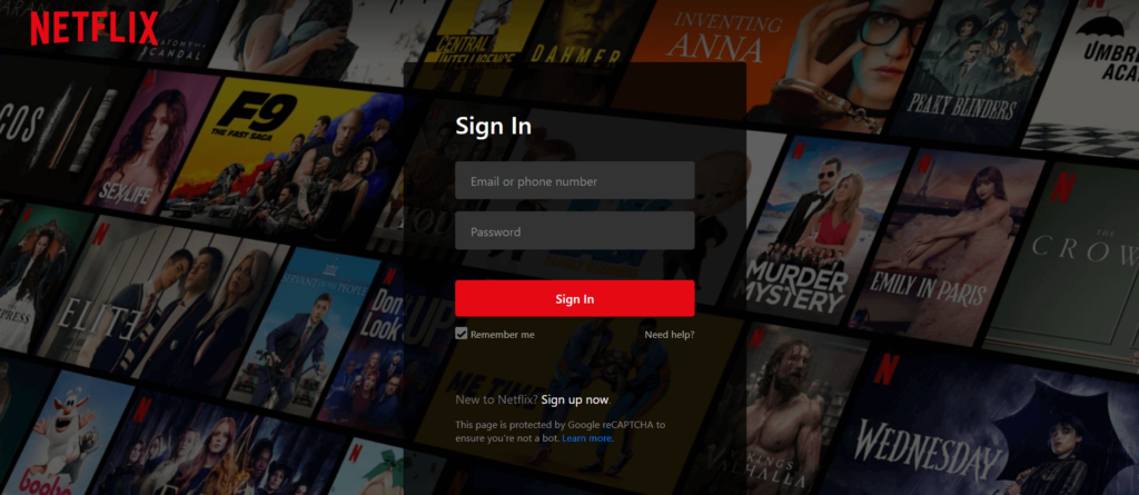 account netflix