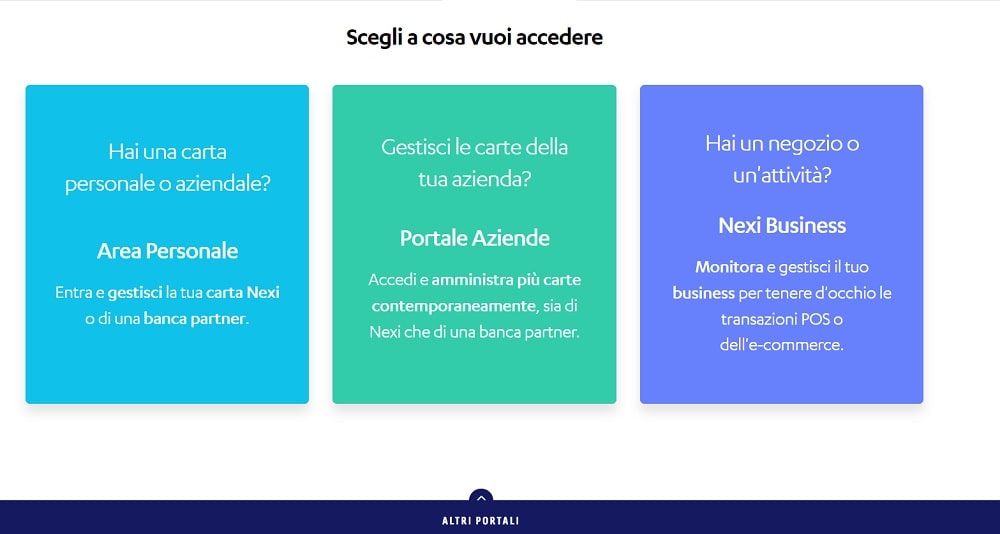 nexi accedi