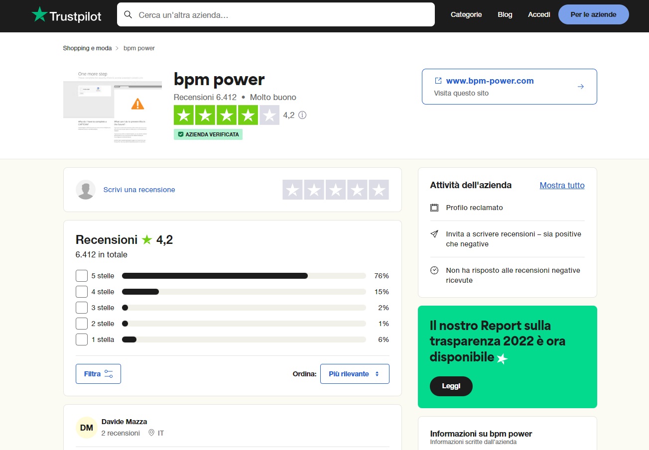 bpm power recensioni
