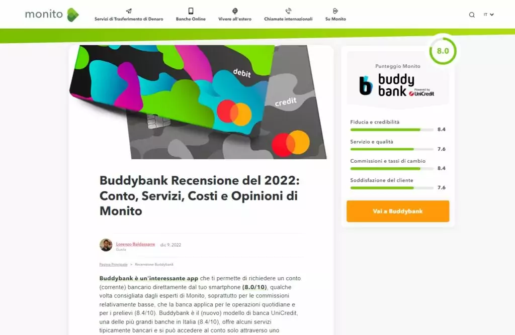 buddybank recensioni