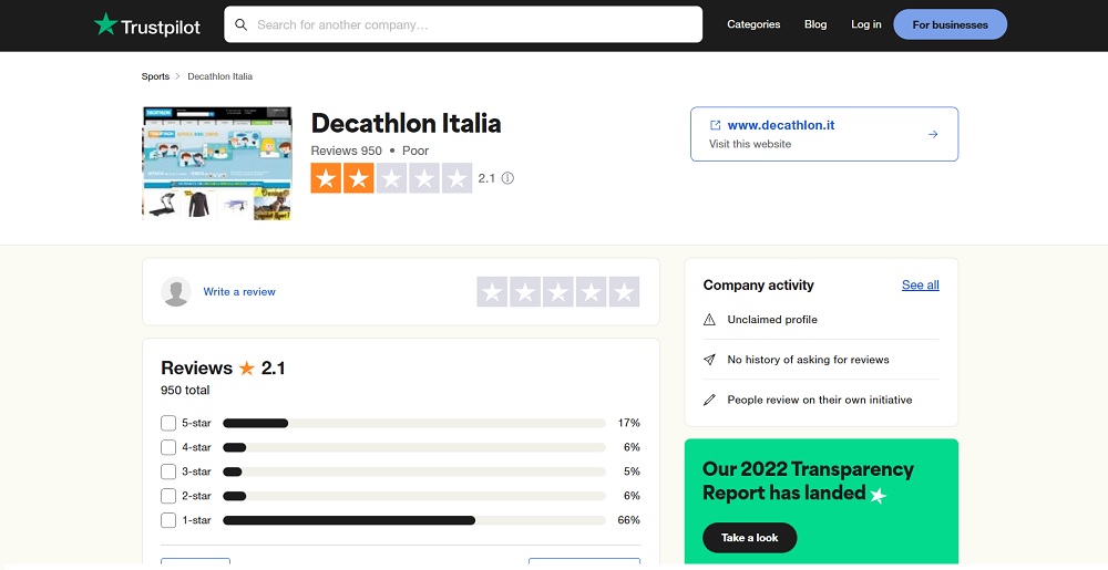 servizio clienti decathlon