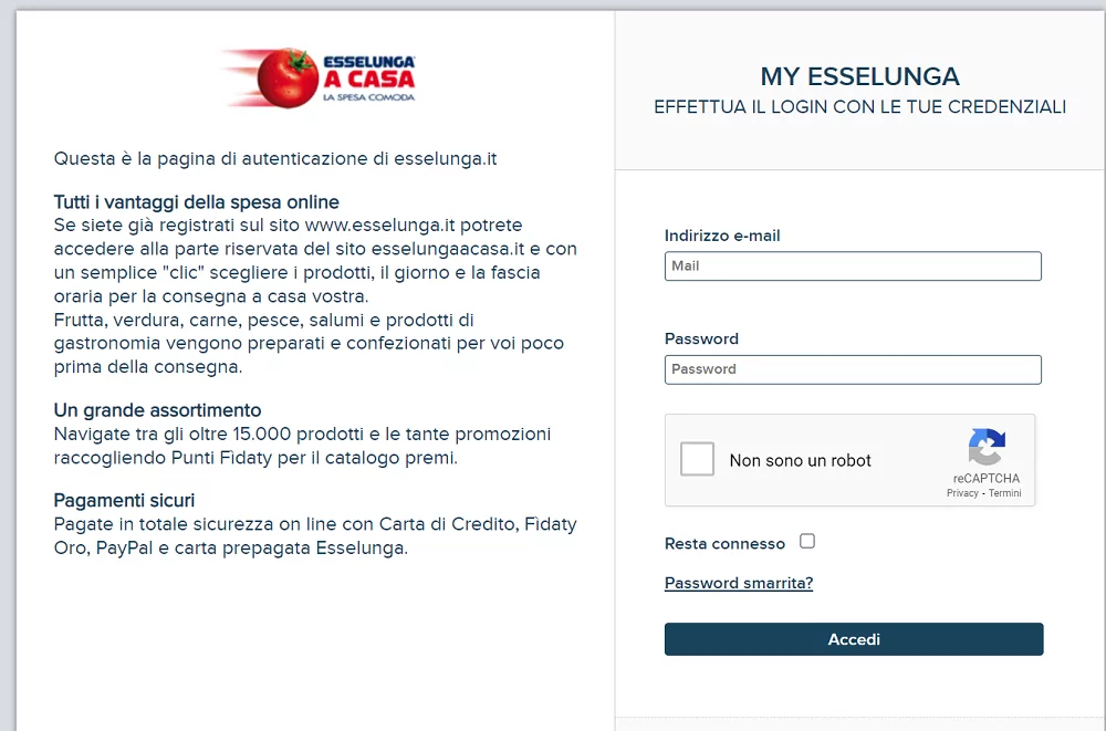 servizio clienti Esselunga 