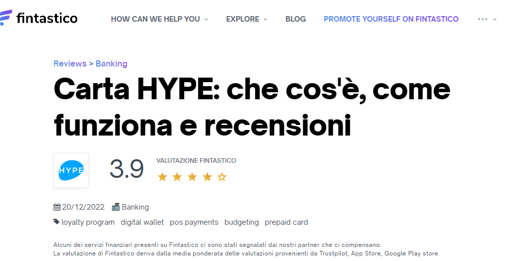 servizio clienti hype