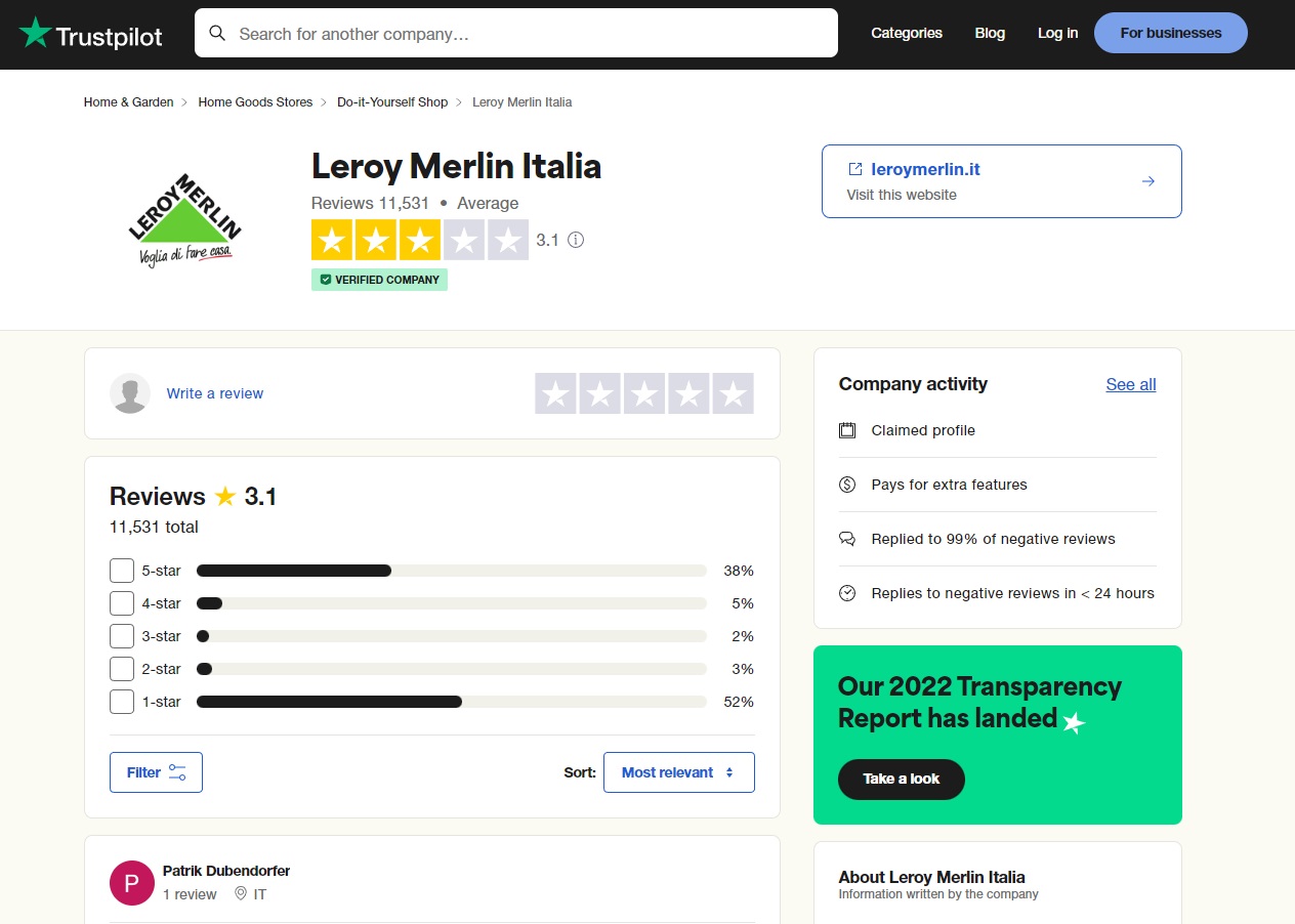 Leroy Merlin contatti per raggiungere l'area clienti