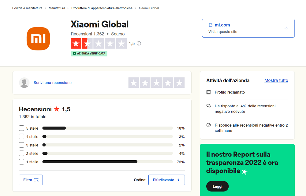 xiaomi assistenza 