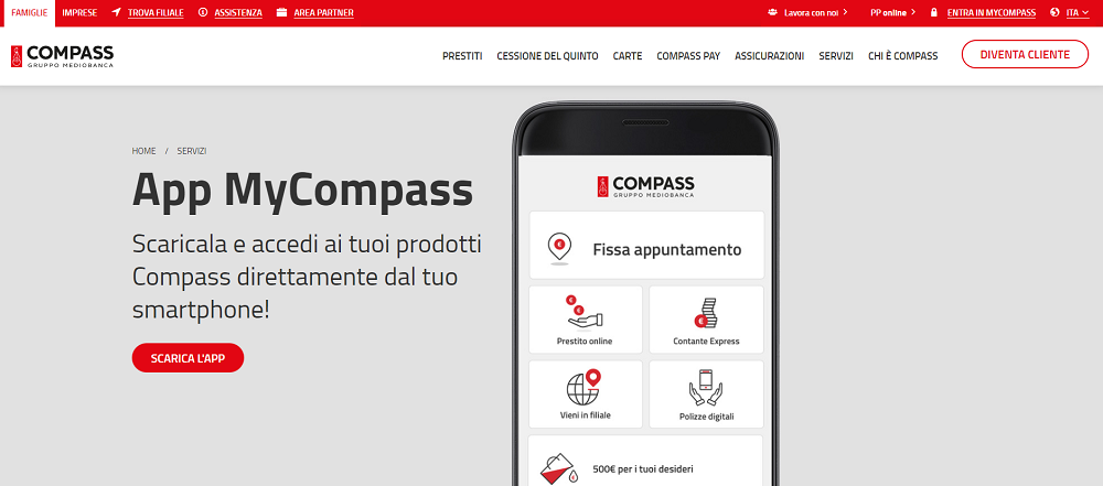 compass area clienti  