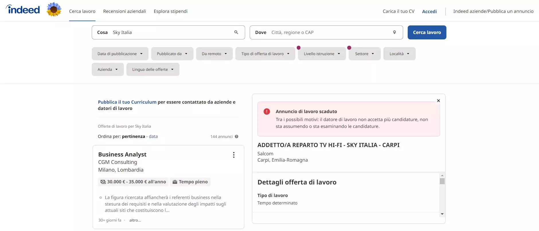 servizio clienti now tv