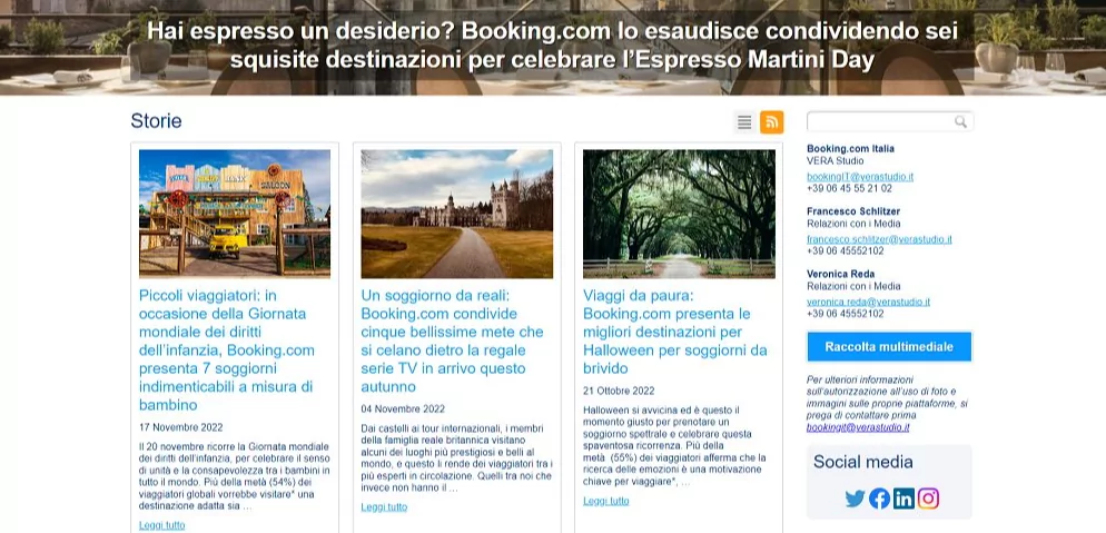 servizio clienti booking