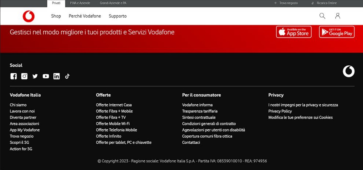 servizio clienti vodafone