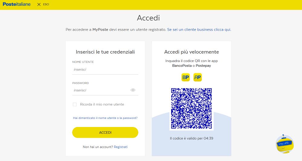 poste italiane accedi