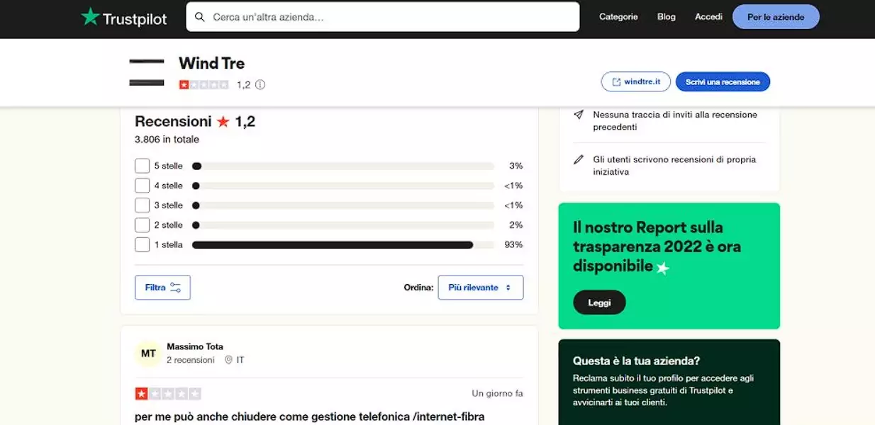 servizio clienti windtre